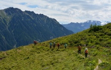 Glaciers valley - Monte Bianco refuge